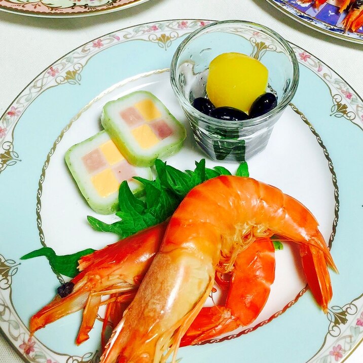 お正月☆おせち料理に!有頭海老の旨煮